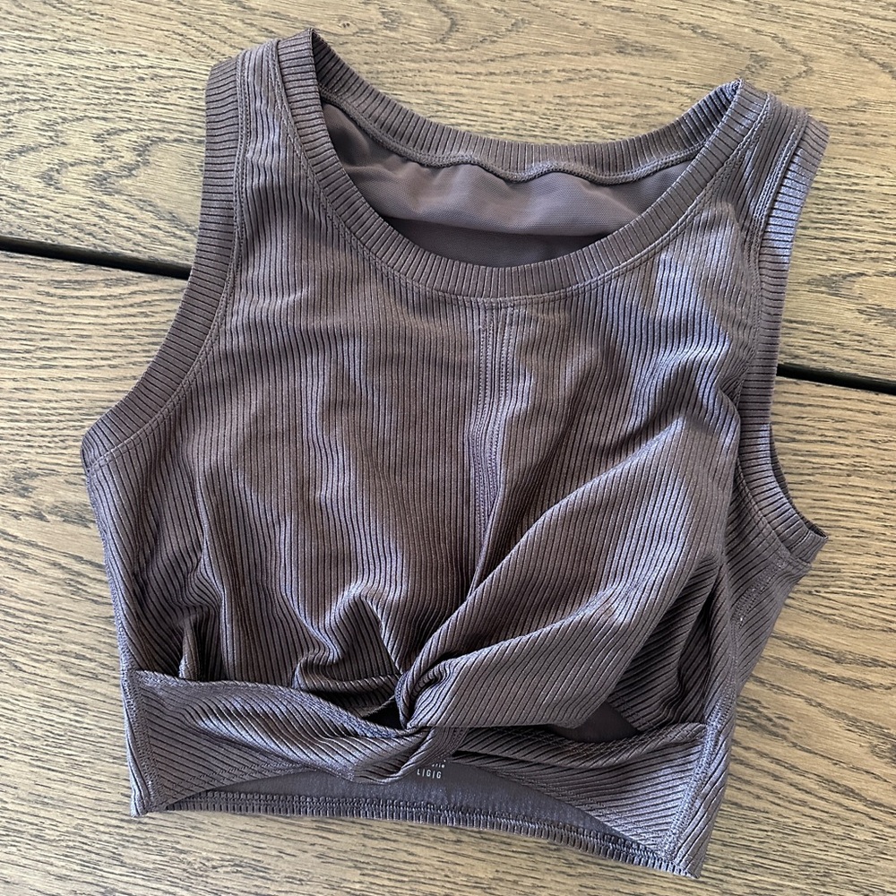 Aerie offline cropped tank bra